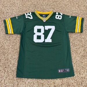 Jordy Nelson Green Bay Packers NFL Nike On Field #87 Jersey Sz. Boys XL